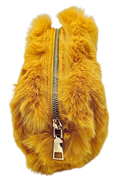 UNICUS Καφέ θήκη για στυλό με τρίχες κουνελιού