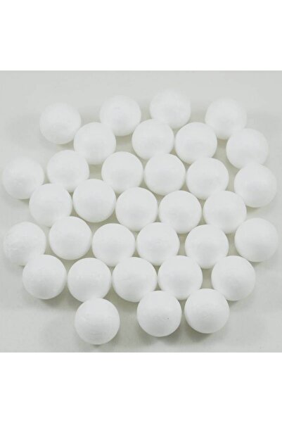 webbey Strafor Köpük Top 3 cm 100 Adet Sert Köpük Top Süs