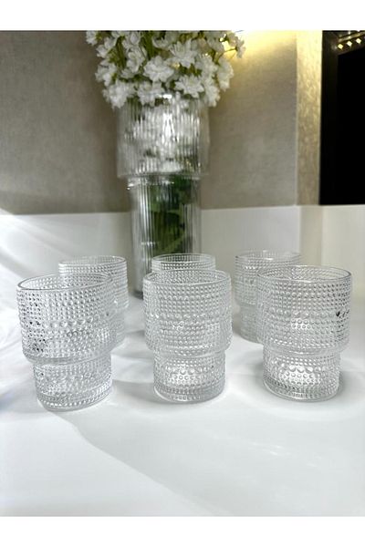 MİMOZA PARK 6 PCS 200 ML BEAD EMBROIDERED ORIGAMI CUPS PINTEREST PRESENTATION CUPS