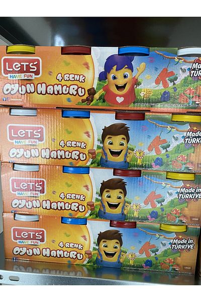 Lets 4 Colors Play Dough 600 gr