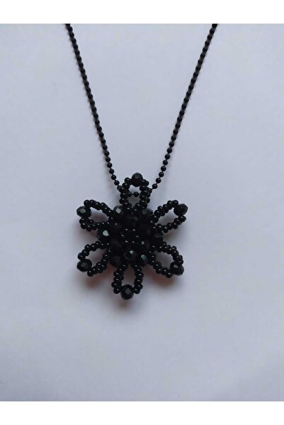 Sam Kar Tanesi Cevşen Kolye - Zincirli / El İşi Kristal Boncuk Örme /