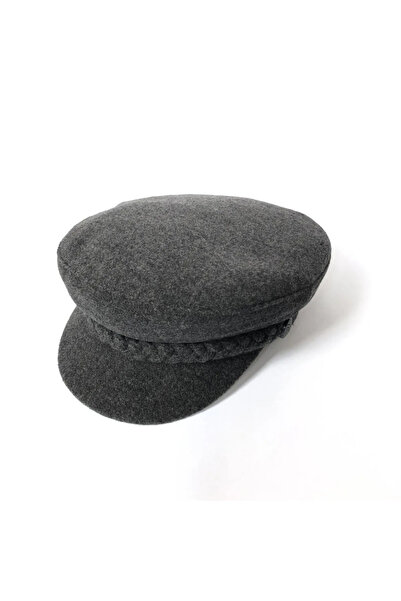 Yılmazel Kaptan Şapka Kışlık Kaşe Kumaş Kasket Ecevit