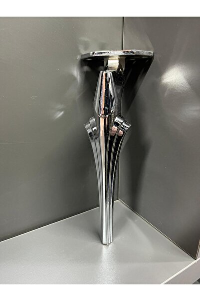 Taşkın Aksesuar Zeus Metal Ayak 24cm Krom Koltuk Sehpa Tv Ünite Komidin Puf Ş...