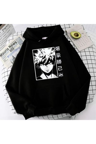 Touz Anime My Hero Academia Katsuki Bakugo Oversize Hoodie