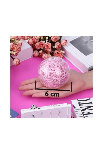 E Elmas Asma Aparatlı Yuvarlak Mika Küre Kutu(6cm 10 adet)