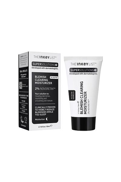THE INKEY LIST Blemish Clearing Moisturizer 2% Novoretin - Anti-Blemish Moisturizer and Night Cream 50 ml