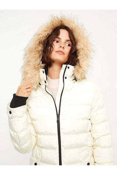 LC Waikiki Puffer-Kapuzenmantel für Damen