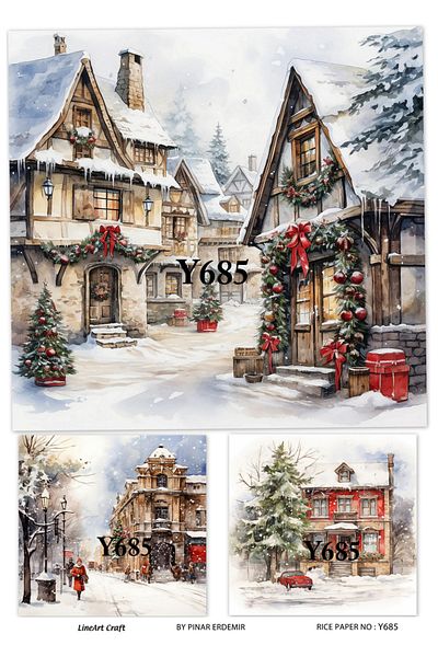 LİNEART LineArt Brass Decopage Paper LA-Y685