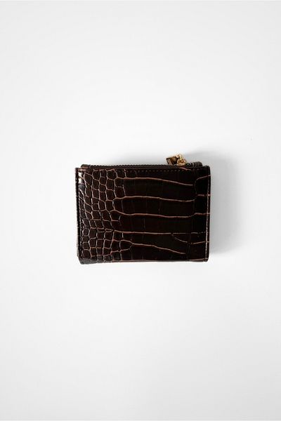 Yuka Atelier Портфейл Noona със змийски шарки от изкуствена кожа