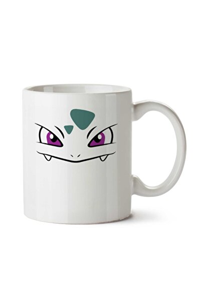 ART HEDİYE Bulbasauro Pokemon.png Two Sided Printed Mug