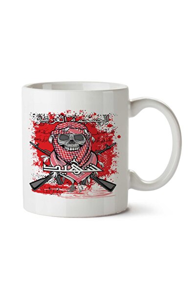 ART HEDİYE كوب بطبعة جمجمة عربية على الجانبين