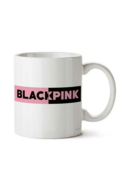 ART HEDİYE كوب مطبوع عليه شعار Blackpink Pink Black على الجانبين