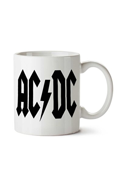 ART HEDİYE AC DC Tesla and Edison Two Side Printed Mug Cup