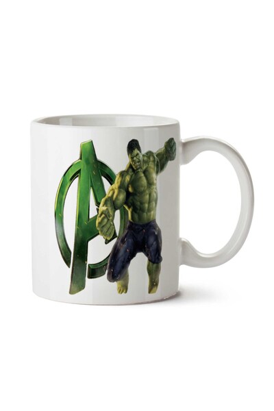 ART HEDİYE Avengers Hulk Avengers Marvel.png Two Side Printed Mug Cup