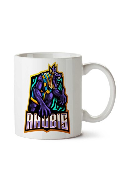 ART HEDİYE كوب مطبوع عليه شعار أنوبيس على الجانبين