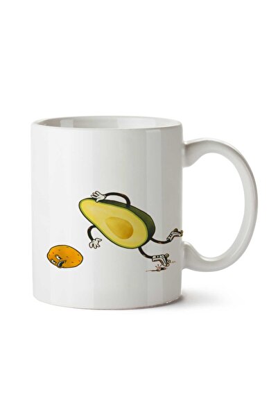 ART HEDİYE كوب أفوكادو مطبوع على الجانبين