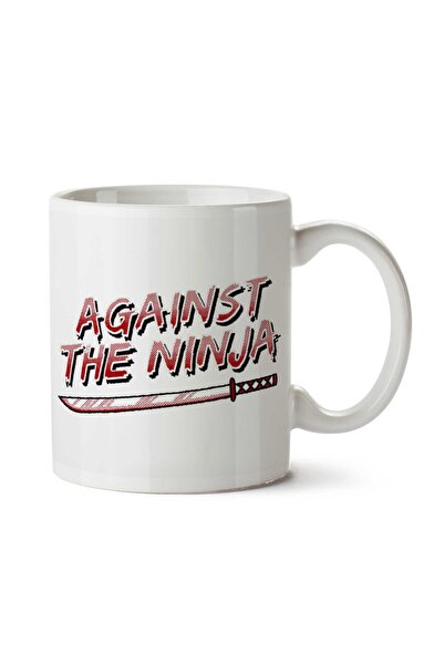 ART HEDİYE كوب مطبوع على الجانبين ضد النينجا