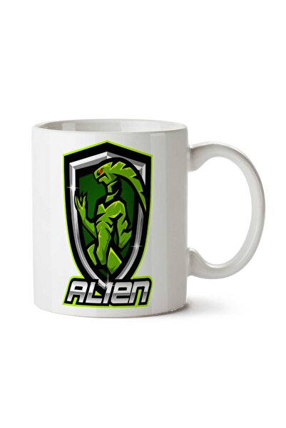 ART HEDİYE كوب مطبوع عليه شعار Alien على الجانبين