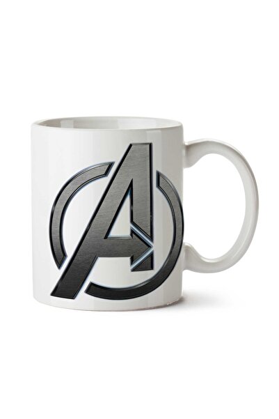 ART HEDİYE Avengers Thor Captain America.png Two Sided Printed Mug