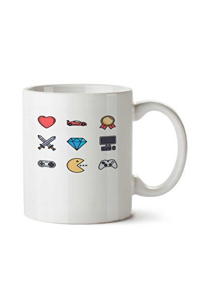 ART HEDİYE كوب مطبوع على الجانبين من Blusa Gamer