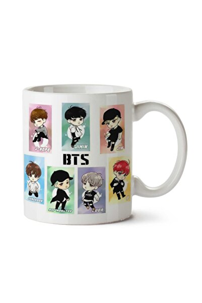 ART HEDİYE BTS Ships Cartoon Anime.png Two Sided Printed Mug
