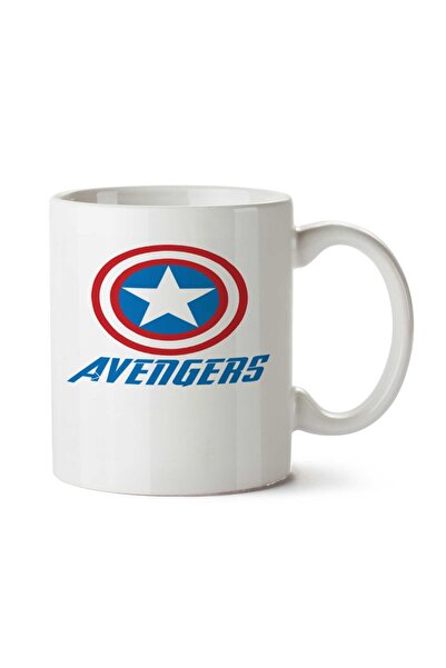 ART HEDİYE كوب AVENGERS - CAPITÓN AMÉRICA.png مطبوع على الجانبين