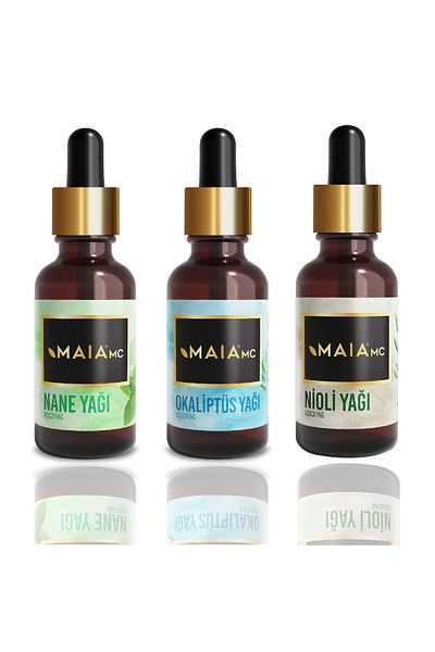 Maia mc Mint & Eucalyptus & Nioli Essential Oil 3-Piece Care Set 20X3 ml