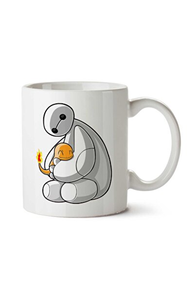 ART HEDİYE 6 Big Hero Pokemon Charmander Two Sided Printed Mug