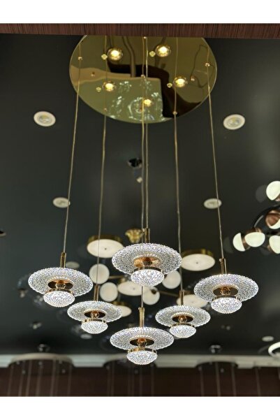 Eczekahome 6 kollu modern salon ve hol avizesi