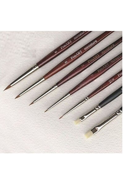 Ponart Minyatür-Botanik Fırça Seti 7'li Set