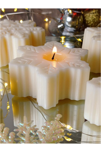 Bernami Snowflake Decorative Candle 1 Piece