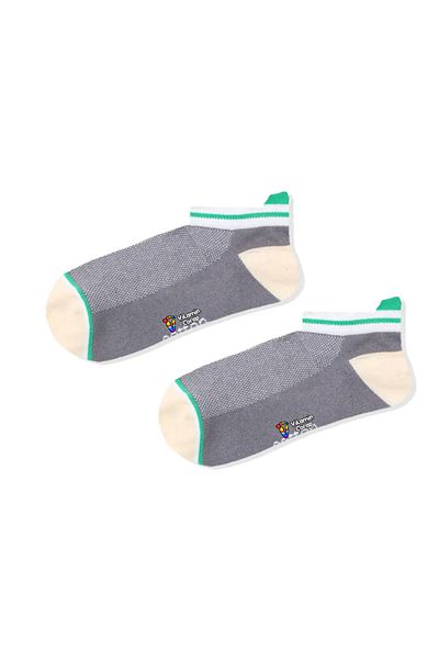 Vitamin Çorap Κάλτσες Anthracite Green Colored Booties