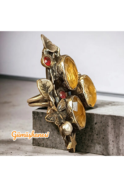 Gümüşhanesi Strin taşlı 925 ayar Gümüş yüzük