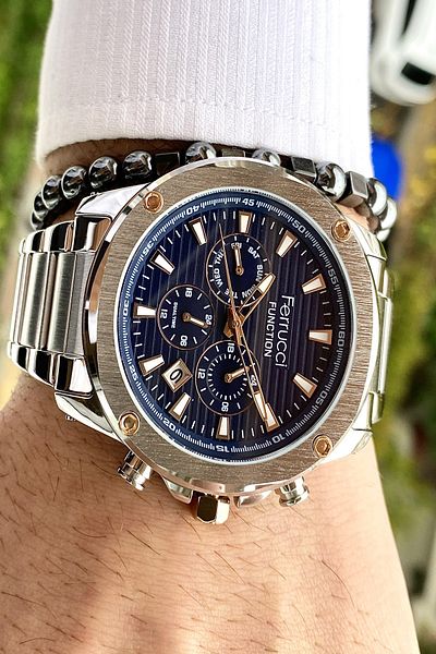 Ferrucci Function All Functions Active Men's Wristwatch + Bracelet Gift