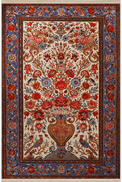 Rugs Modern Halı Многоцветен традиционен етнически флорален винтидж декоратив...