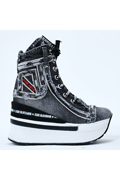 StarBlueMooN KADIN KOT BOT SİYAH 2060