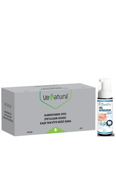 VeNatura 60 Sachet Whitening Karnıyarık Herb - Teeth Whitening Foam Gift