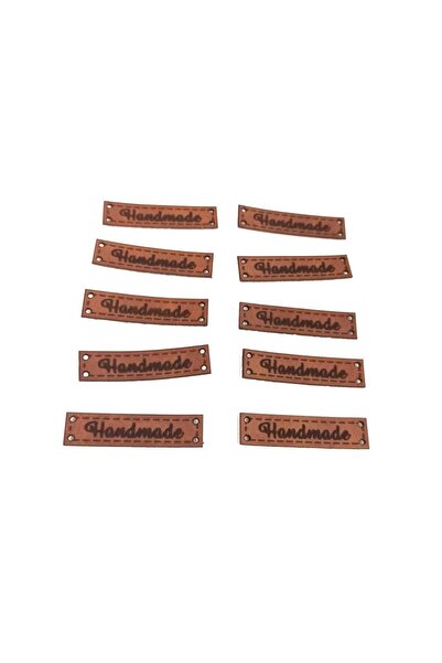 KurumsalMatbaa Handmade Deri Etiket Taba 50 Adet