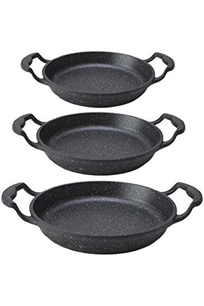 TAŞHAN Taşhan Döküm - 3-Piece Granite Omelet Sahan Set