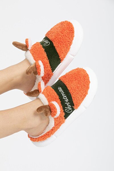 LETOON М'які жіночі домашні капці з оленями на різдвяну тематику