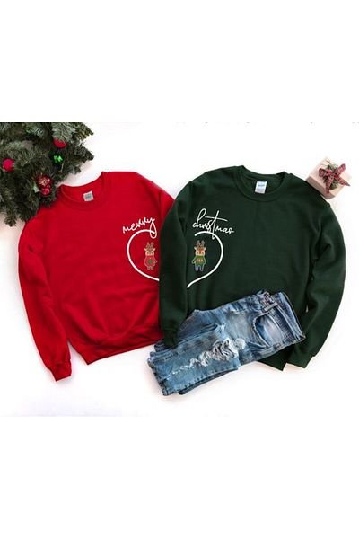 Vordevia New Year Printed Red and Green Lover Combination
