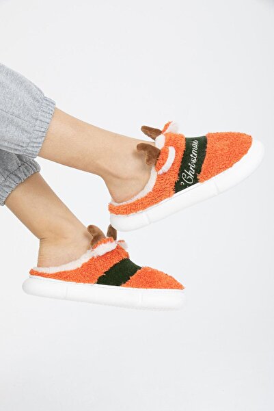 LETOON М'які жіночі домашні капці з оленями на різдвяну тематику