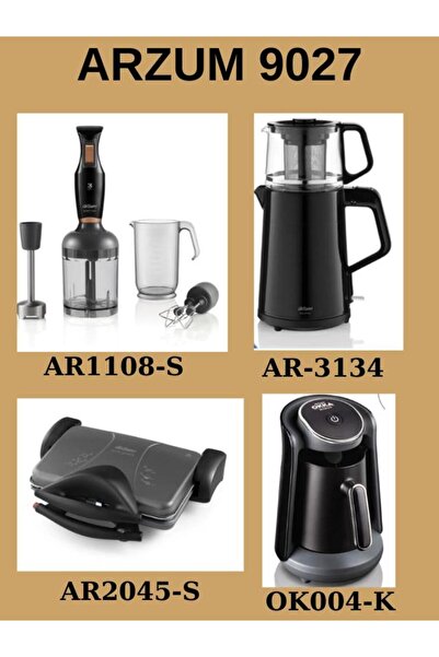 Arzum 9027 Pro Blacklıne Eco Set Sıyah