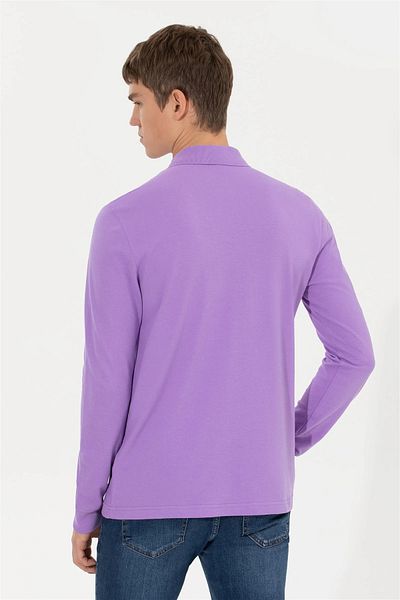 U.S. Polo Assn. Мъжки суитшърт с поло яка, стандартен размер, 100% памук