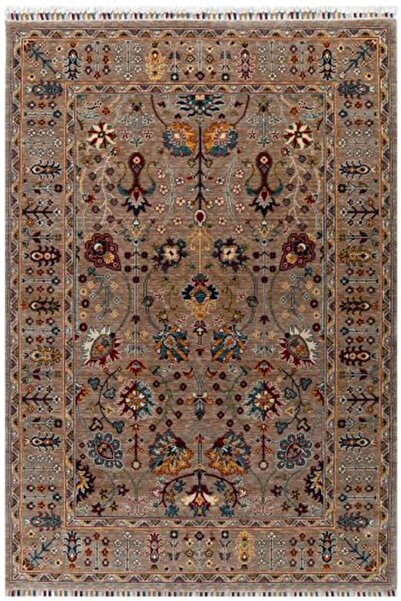 Çam Halı Sultani 805 Vizon Yün Ve Bambu Ile Özel Tezgahlarda Üretilen Otantik Desenli El Emeği Moder