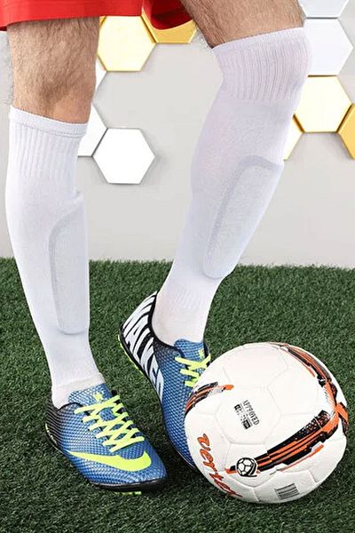 AlbiShoes Pantofi de fotbal pentru gazon fără dinți pentru bărbați, Super Mercury, mărime mare, supradimensionați (45-47)