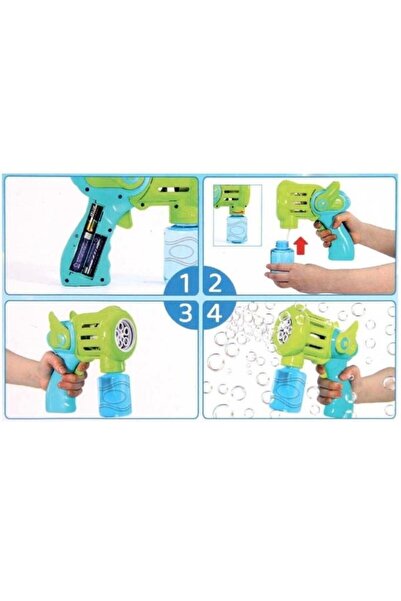 AYATOYS Aya Toys Pilli Köpük Tabancası 40203,rengarenk Baloncuk Çıkaran Oyunc...