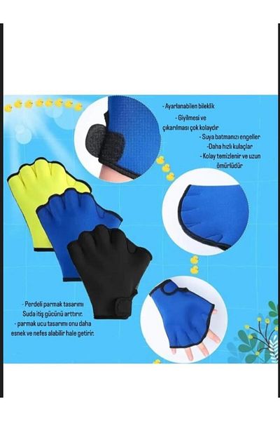 CIWAA Swimmer Hand Flippers Swimming Gloves Maci