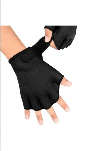 CIWAA Swimmer Hand Flippers Swimming Gloves Black