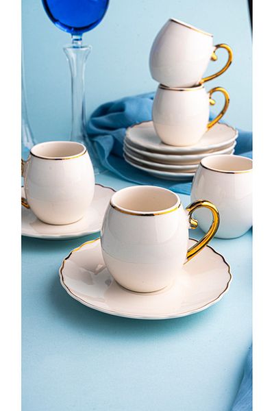 Bambum Pure - 6-Person Coffee Cup Set Ellipse